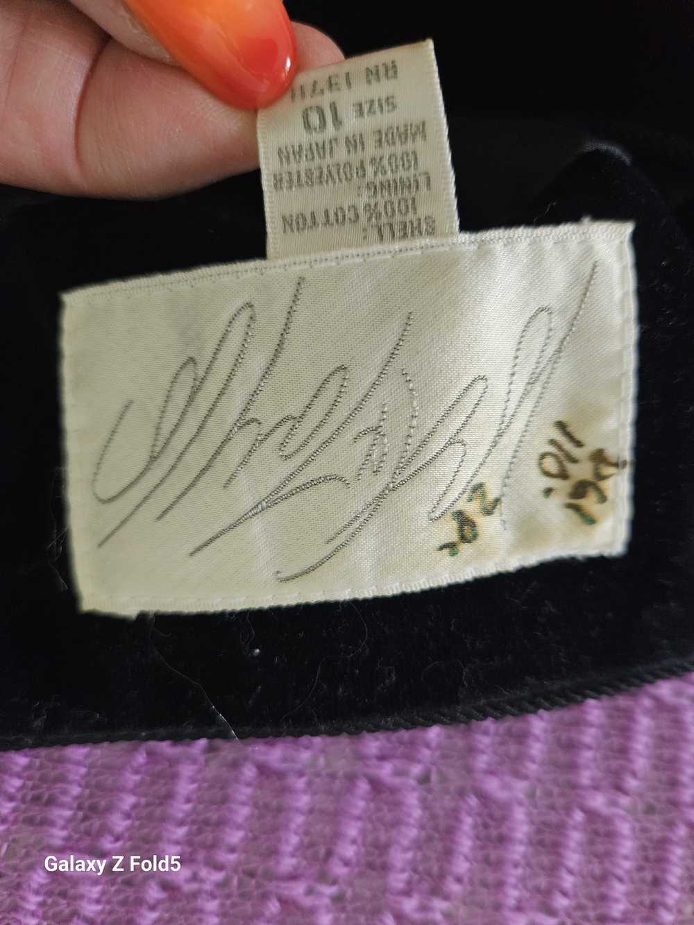 Black Velvet Button-Front Women's Jacket - Picture 8 of 10